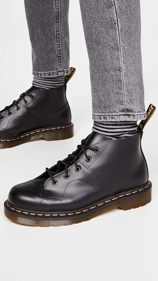 Dr.Martens CHURCH black UK8/US9 27.0cm相当 Dr. Martens Church Black Smooth UK 3 (US Men's 4, Women's 5